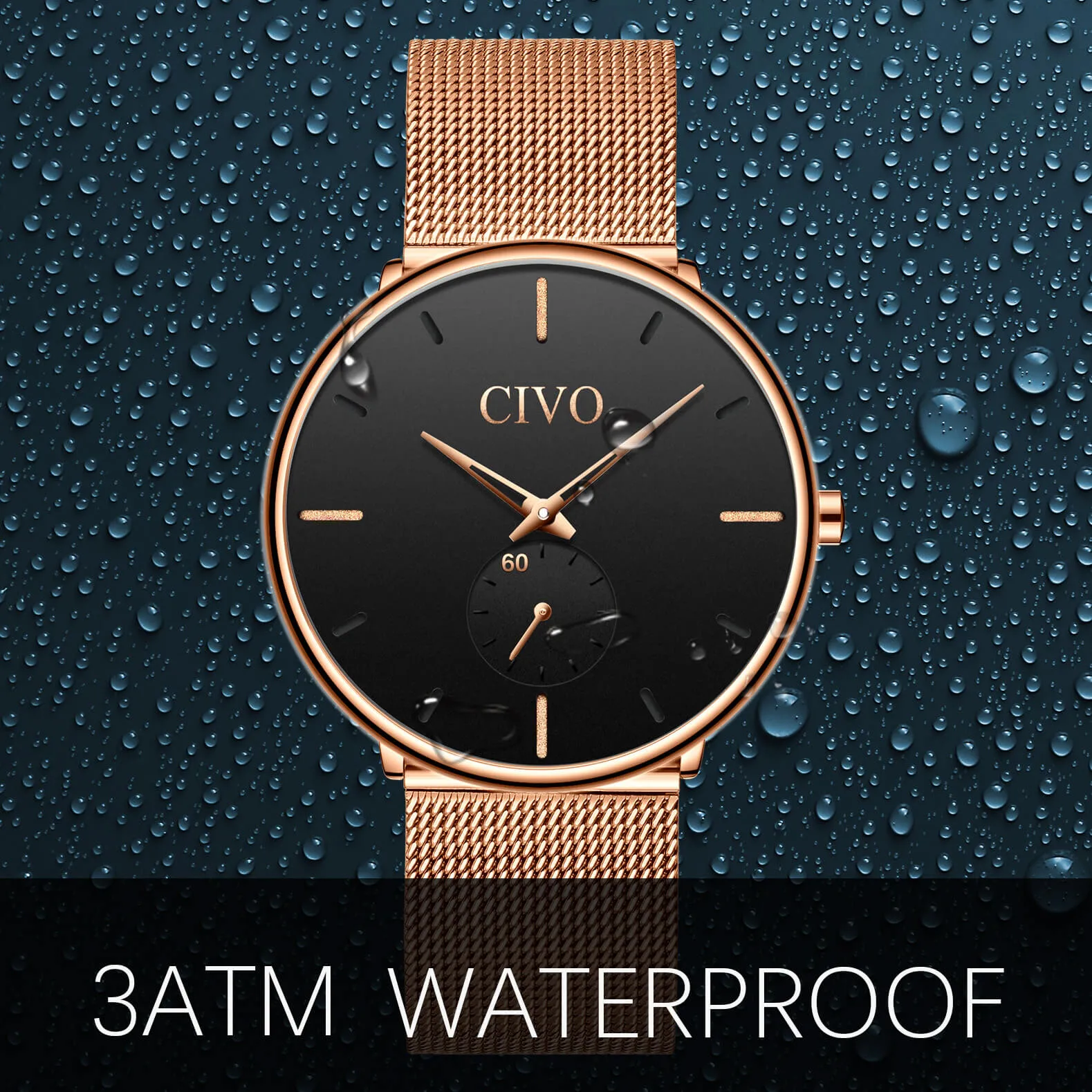0124C | Quartz Men Watch | Mesh Band