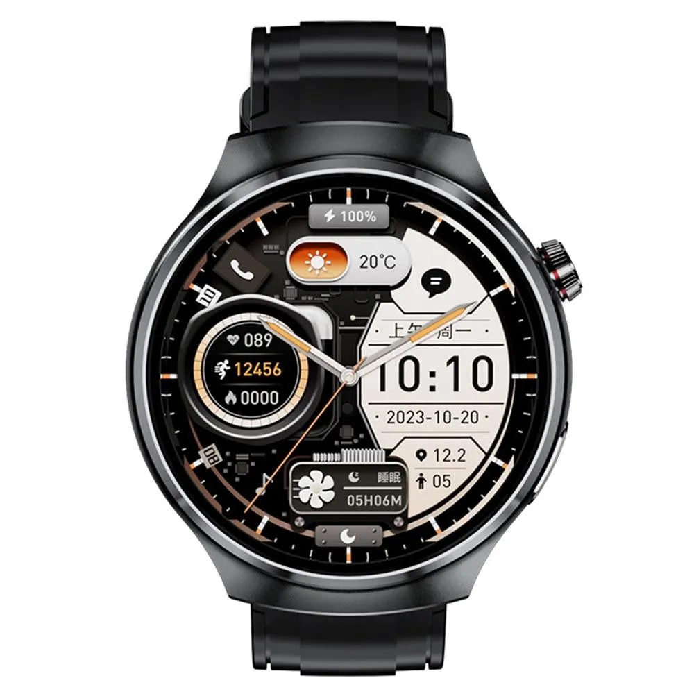 1.46 Inch Colour Screen Smart Watch Support Bluetooth Call / Heart Rate Monitoring