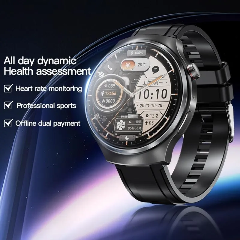 1.46 Inch Colour Screen Smart Watch Support Bluetooth Call / Heart Rate Monitoring