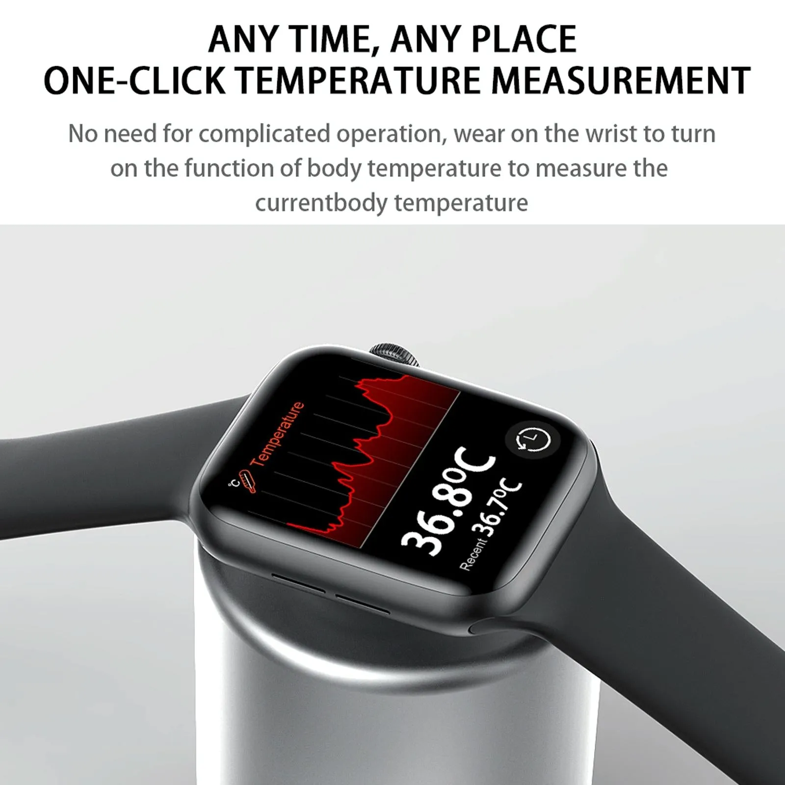 1.75 Inch Full Screen Ip67 Waterproof Smart Watch Support Sleep Monitor / Heart Rate Monitor / Bluetooth Call