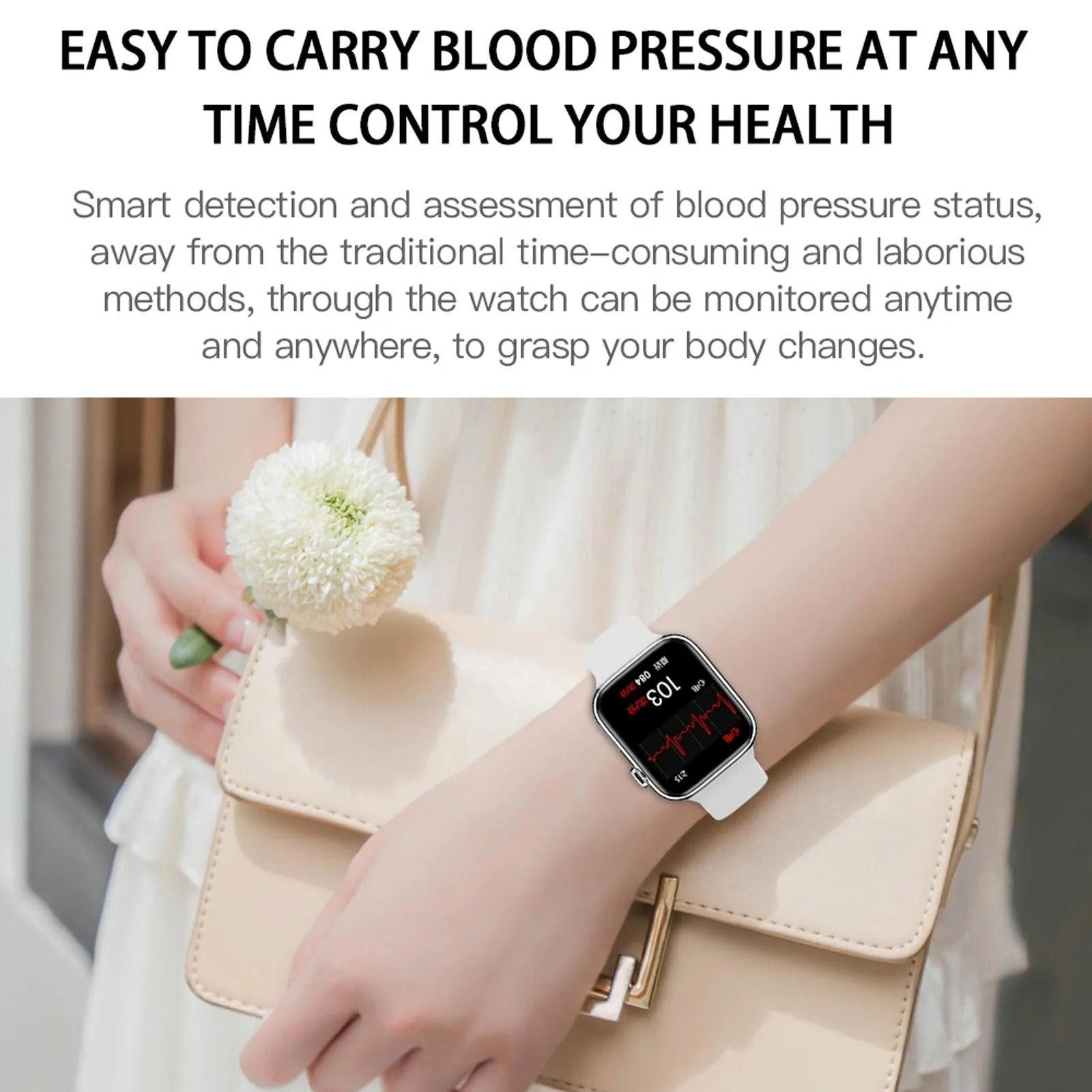 1.75 Inch Full Screen Ip67 Waterproof Smart Watch Support Sleep Monitor / Heart Rate Monitor / Bluetooth Call