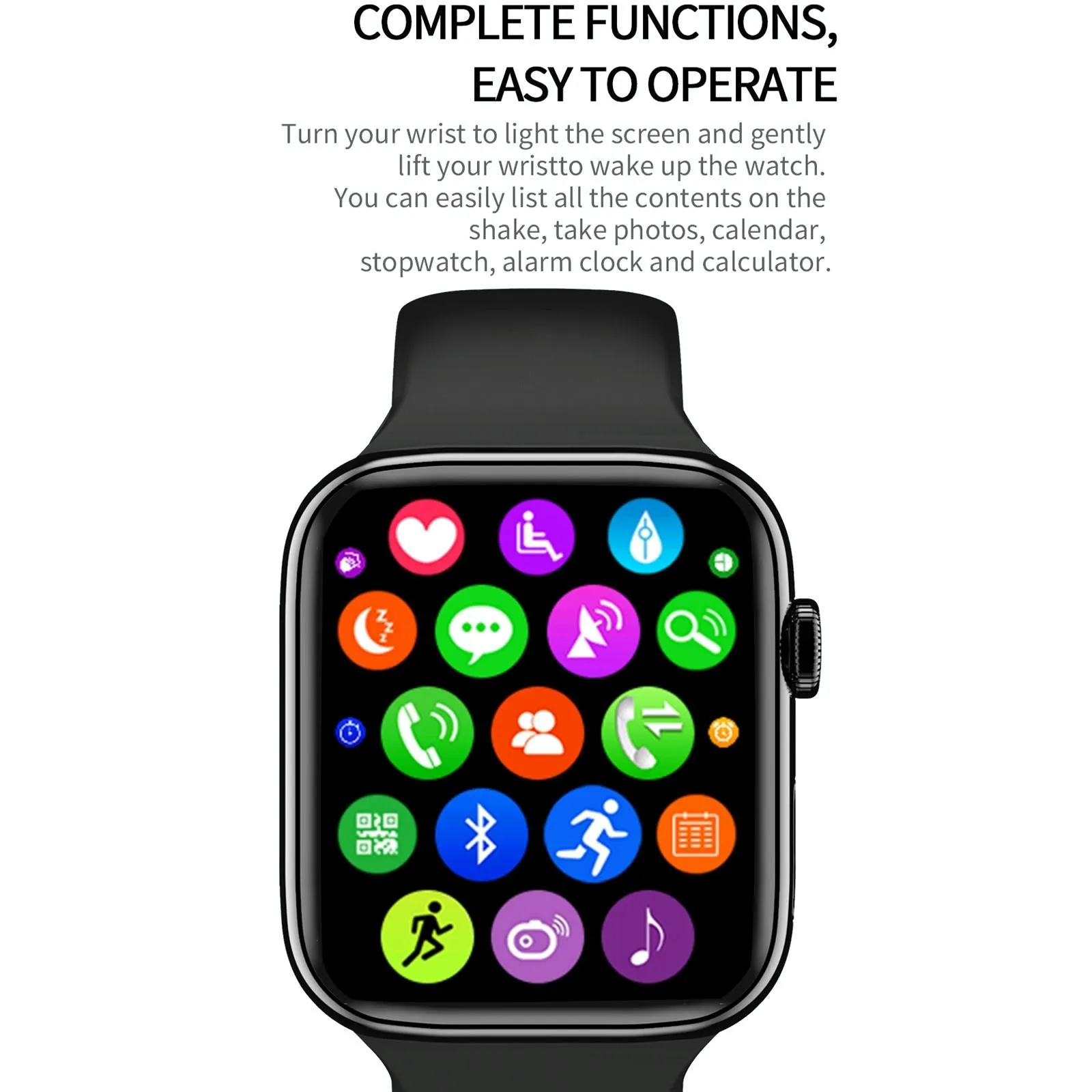 1.75 Inch Full Screen Ip67 Waterproof Smart Watch Support Sleep Monitor / Heart Rate Monitor / Bluetooth Call