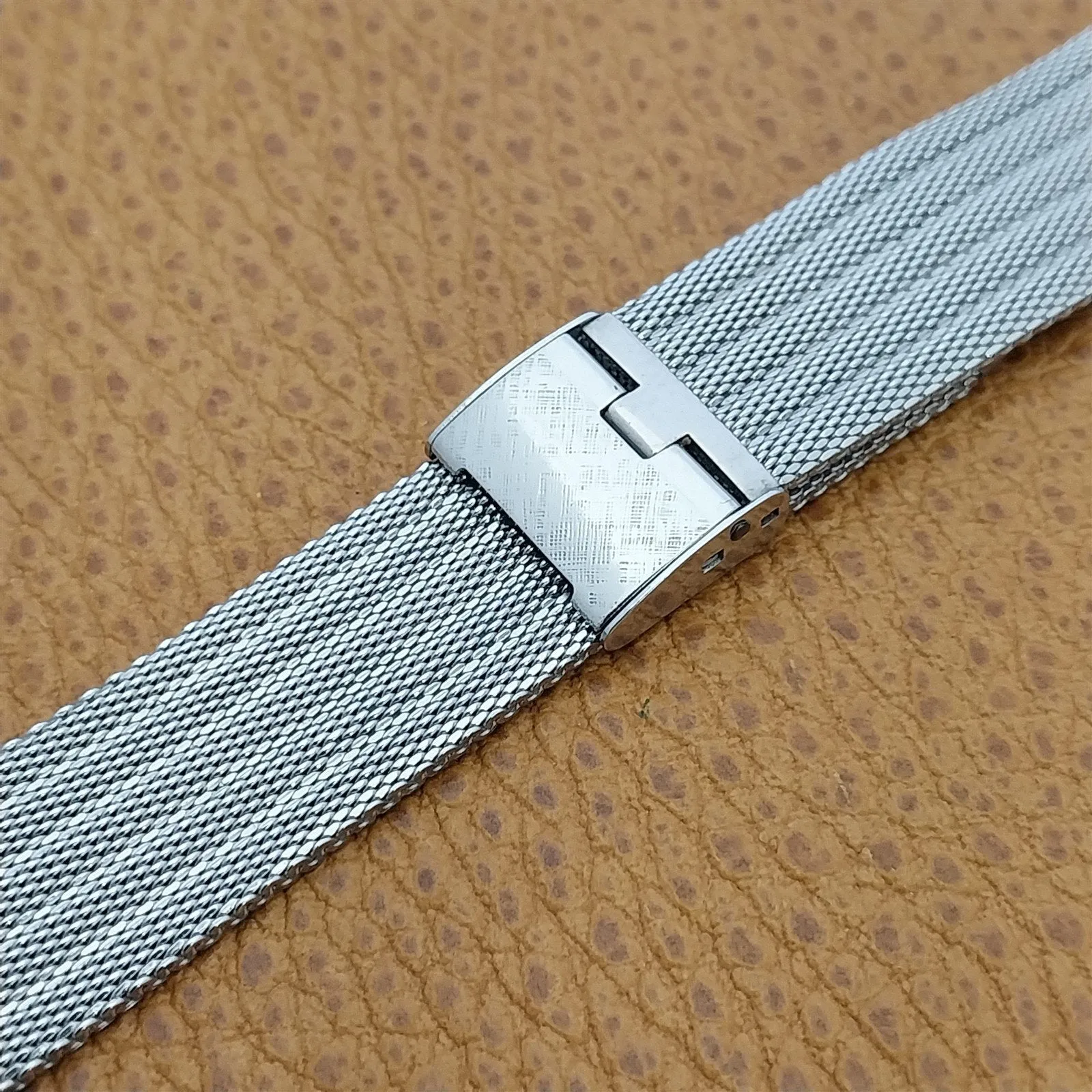17mm 18mm 19mm Stainless Steel Mesh Hadley USA Unused 1960s Vintage Watch Band