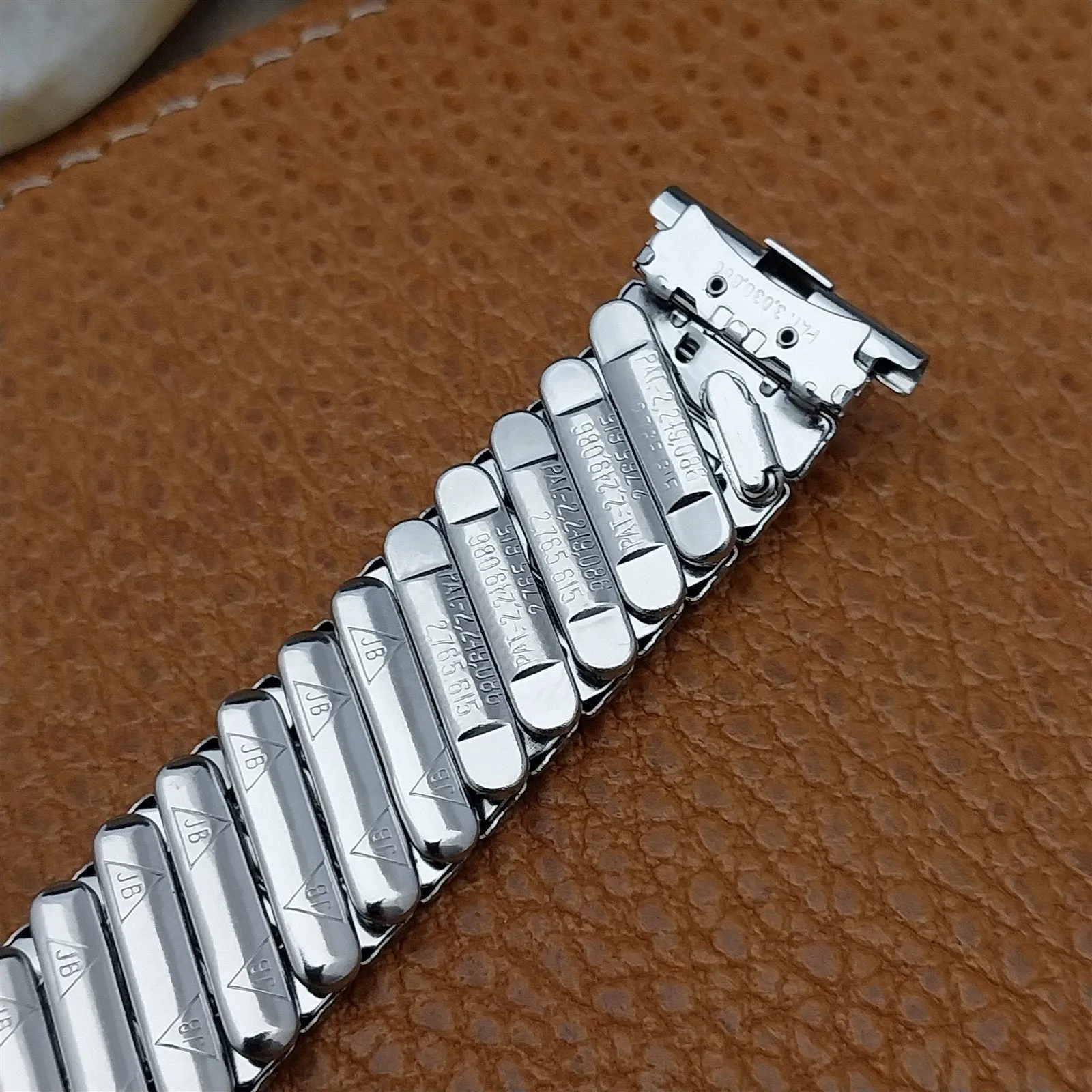 18mm 19mm JB Champion 1960s Stainless Steel Expansion Unused Vintage Watch Band