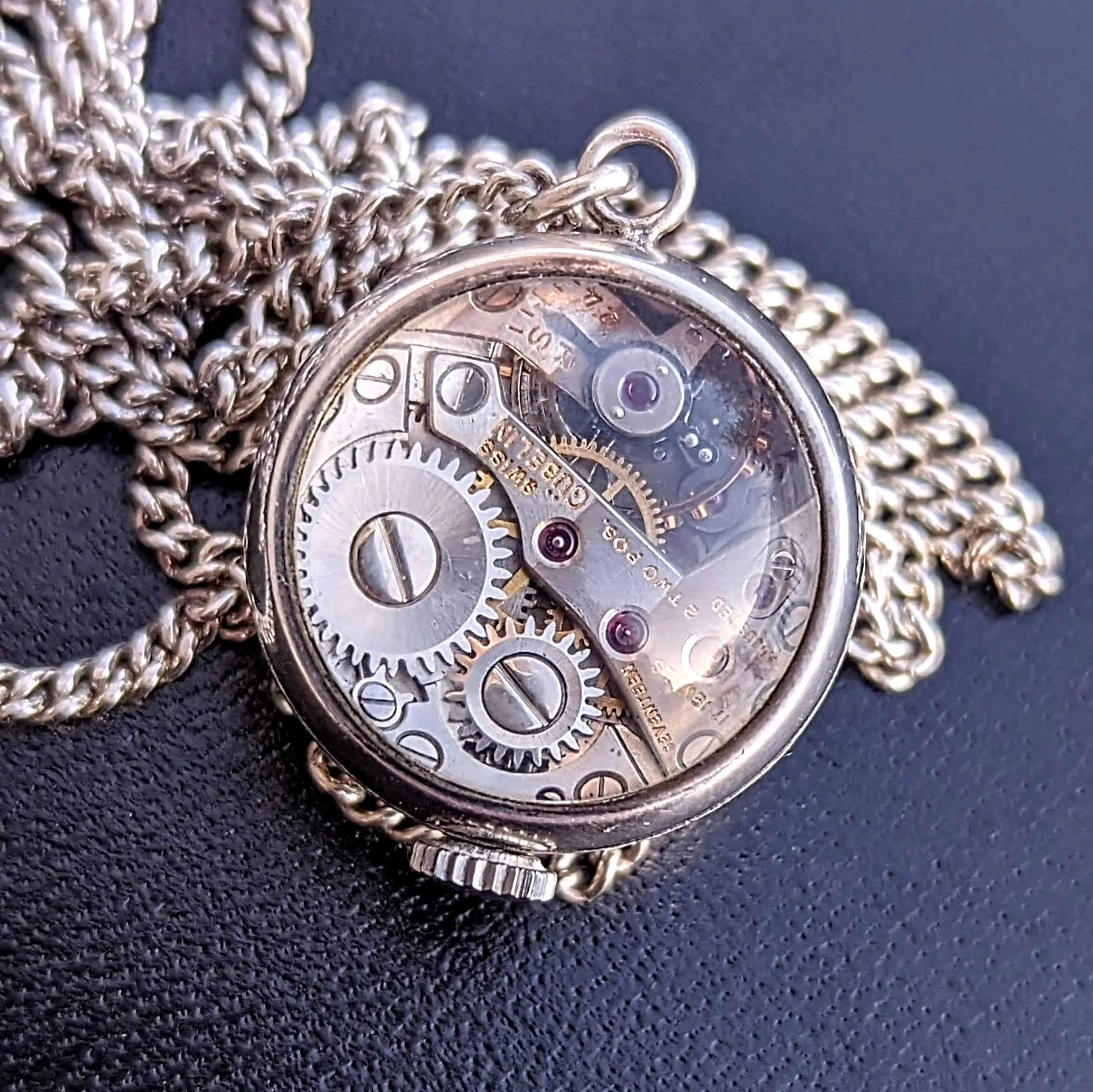 1930's Gubelin Ball Pendant Watch Swiss 17 Jewels 2 Adjustments Unique Watch