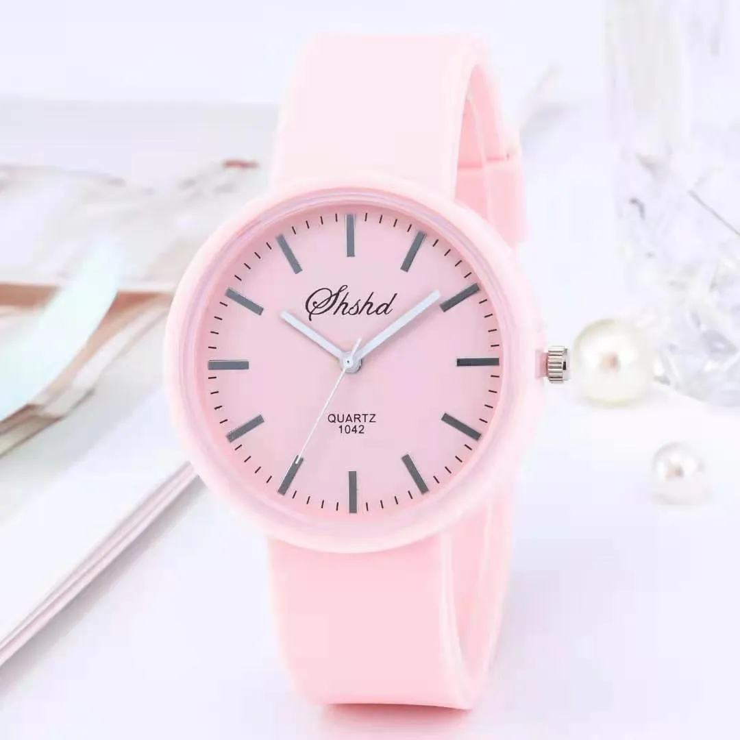 2021 New simple silicone Brand WOKAI Casual Quartz Watch Women Crystal Silicone Watches Relogio Feminino Wrist Watch Hot sale