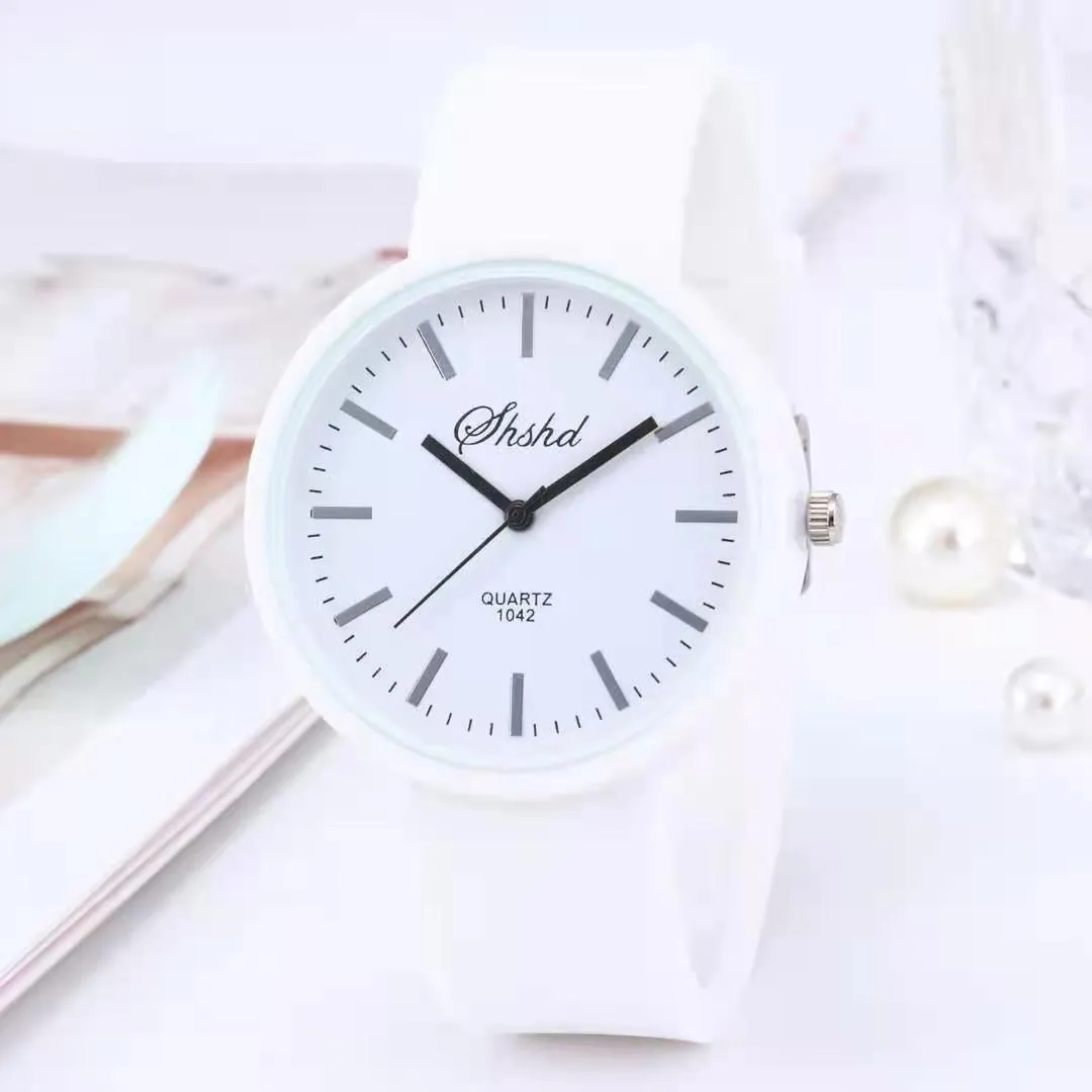 2021 New simple silicone Brand WOKAI Casual Quartz Watch Women Crystal Silicone Watches Relogio Feminino Wrist Watch Hot sale