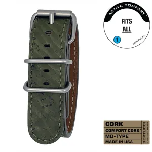 #389MD - Olive Comfort Cork™, 7/8" - 22 mm size for A-2, A-3, A-6 & D-3 Cases