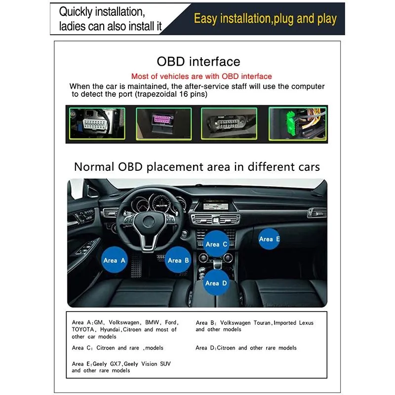 4 Inch Obd2 Gps Head Up Display Car Speed Revolving Speed Water Temp Battery Voltage Running Speed & Distance