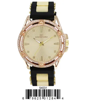 5403 - Montres Carlo Watch with Silicone Band