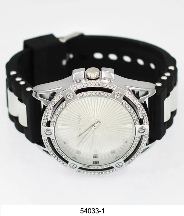 5403 - Montres Carlo Watch with Silicone Band