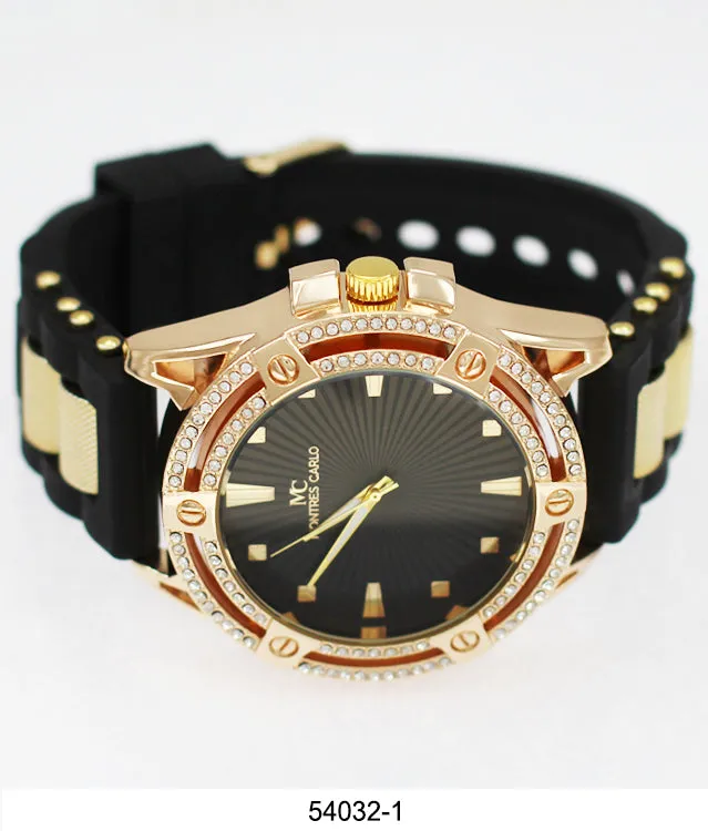 5403 - Montres Carlo Watch with Silicone Band