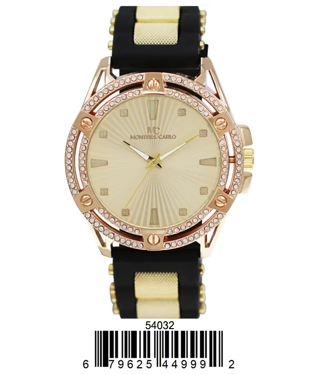 5403 - Montres Carlo Watch with Silicone Band