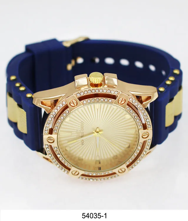 5403 - Montres Carlo Watch with Silicone Band