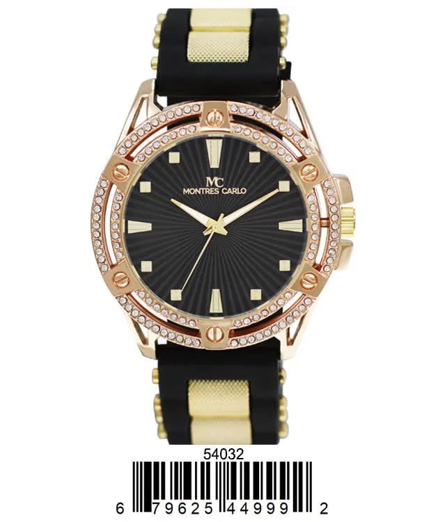 5403 - Montres Carlo Watch with Silicone Band