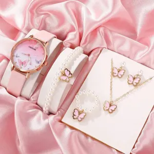 6-Piece Women's Watch Set with Exquisite Style