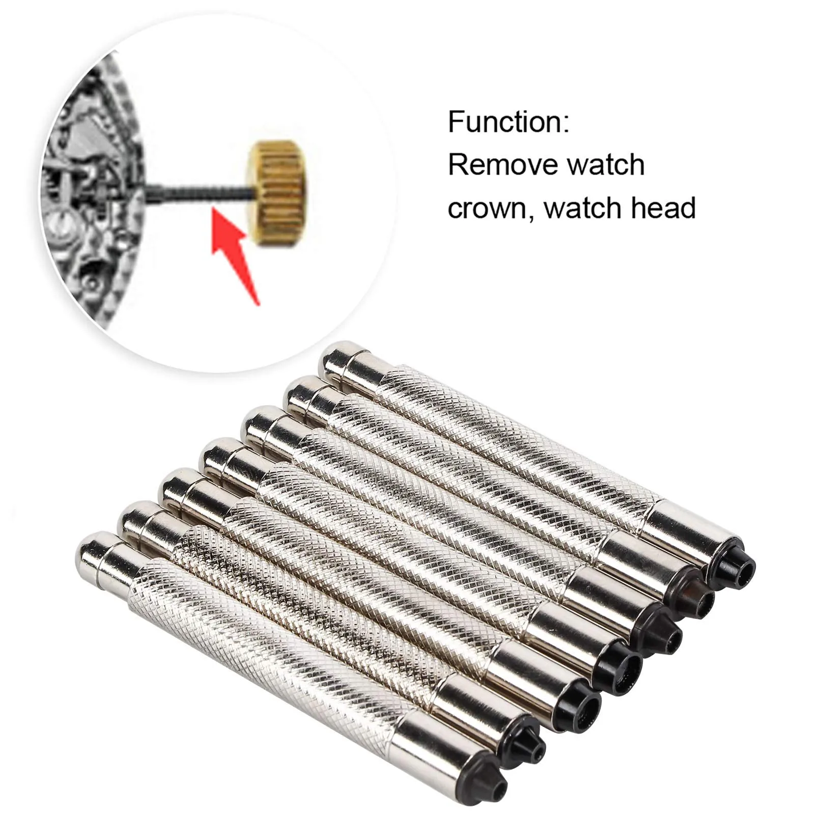 7pcs 3.0-7.0 Watch Crown Winder Screw,Remove Watch Crown Watch Head,Professional Watch Repairing Tool,for Most Watches Crown Disassembly