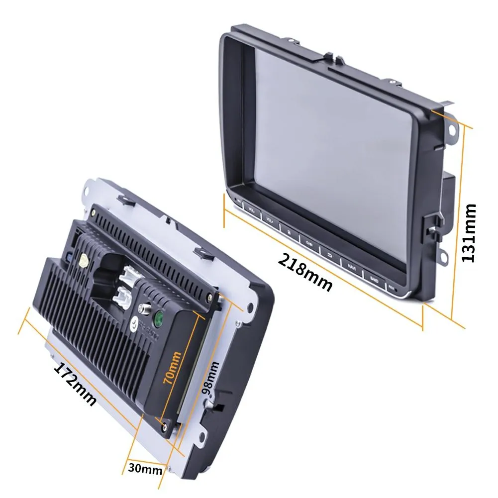 9 Inch Car Hd Radio Receiver Mp5 Player For Volkswagen - Fm Bluetooth Tf Card Gps Wifi - 1Gb   16Gb