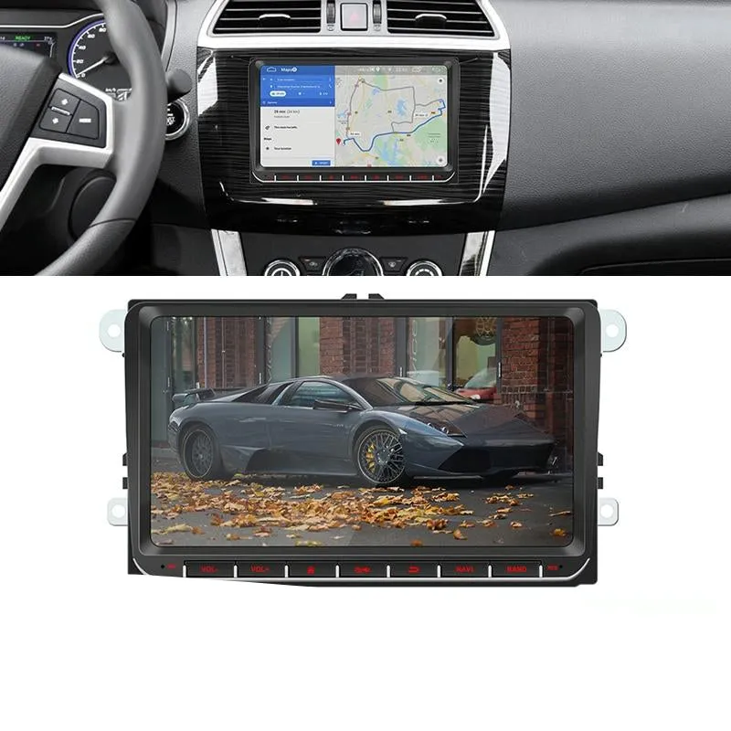 9 Inch Car Hd Radio Receiver Mp5 Player For Volkswagen - Fm Bluetooth Tf Card Gps Wifi - 1Gb   16Gb