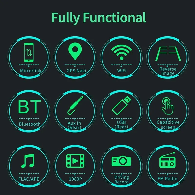 9 Inch Car Hd Radio Receiver Mp5 Player For Volkswagen - Fm Bluetooth Tf Card Gps Wifi - 1Gb   16Gb