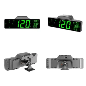 9 Inch Car Hud Gps Speedometer W / Compass Multifunction Display