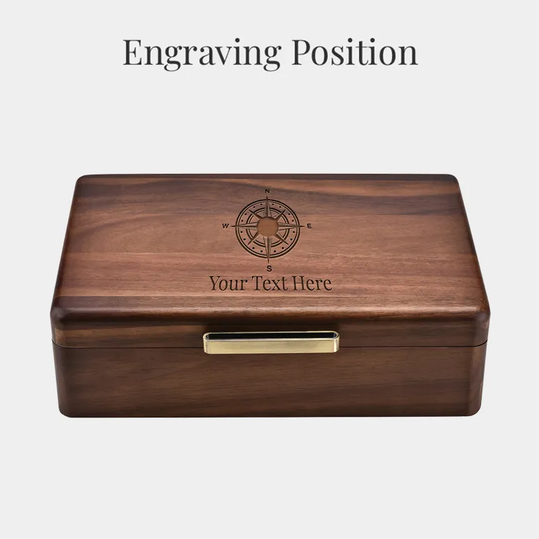 Acacia Wood Watch Box Organizer with 10 Slots for Watches