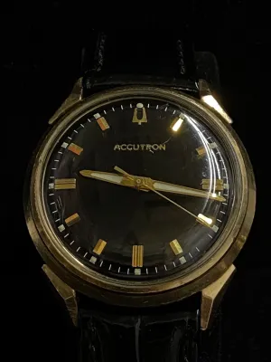 ACCUTRON BULOVA Solid GF SS Rare & Unique Brand New Unisex Watch- $7K APR w/ COA