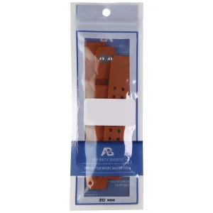 Affinity 20mm Silicone Band for Smartwatches, Watches & More - Burnt Orange