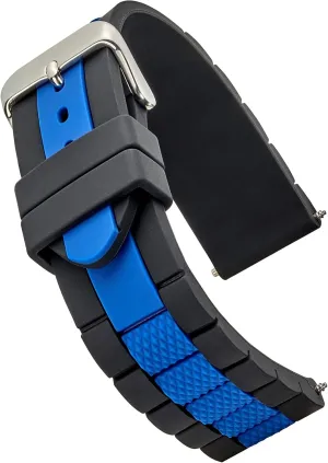 Alpine Silicone Sport Watch Band | Heavy-duty Waterproof Silicone Watch Strap for Men & Women | Replacement Band Compatible with Traditional & Smart Watches