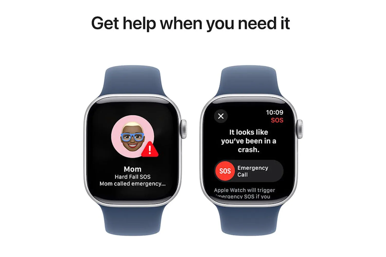 Apple Watch Series 10 | 46mm | Silver Aluminium Case Denim Sport Band S/M