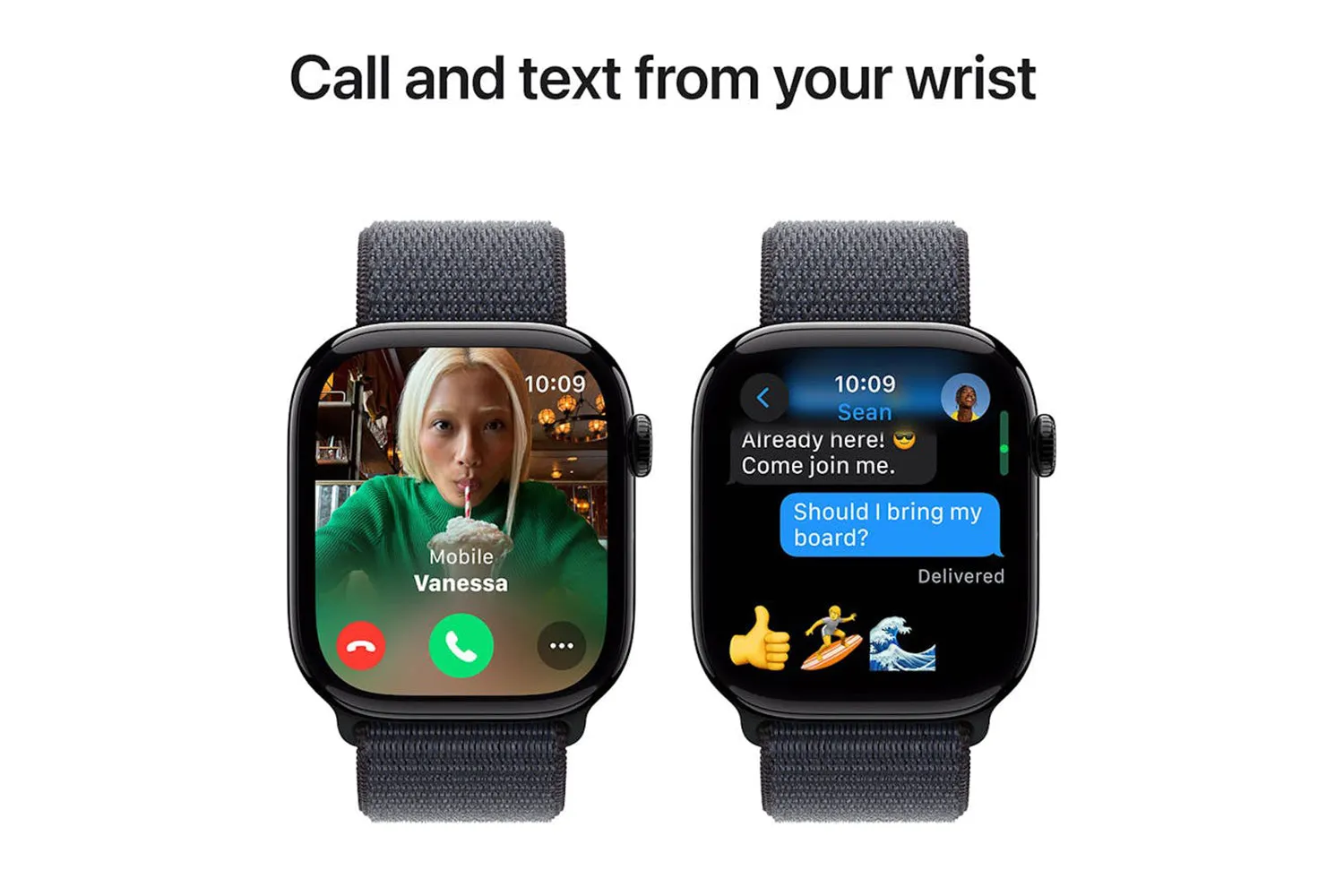 Apple Watch Series 10 GPS | 46mm | Jet Black Aluminium Case with Ink Sport Loop