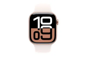 Apple Watch Series 10 GPS   Cellular | 42mm | Rose Gold Aluminium Case with Light Blush Sport Band M/L