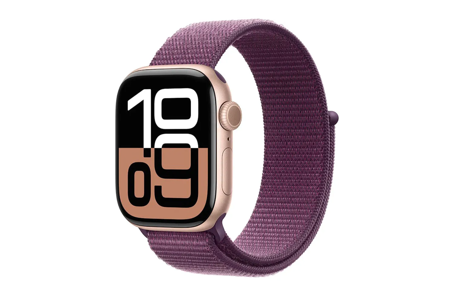 Apple Watch Series 10 GPS   Cellular | 42mm | Rose Gold Aluminium Case with Plum Sport Loop