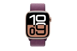 Apple Watch Series 10 GPS   Cellular | 42mm | Rose Gold Aluminium Case with Plum Sport Loop