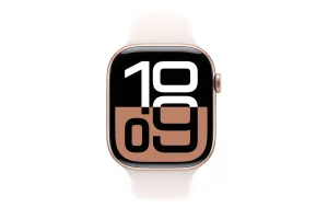 Apple Watch Series 10 GPS   Cellular | 46mm | Rose Gold Aluminium Case with Light Blush Sport Band S/M