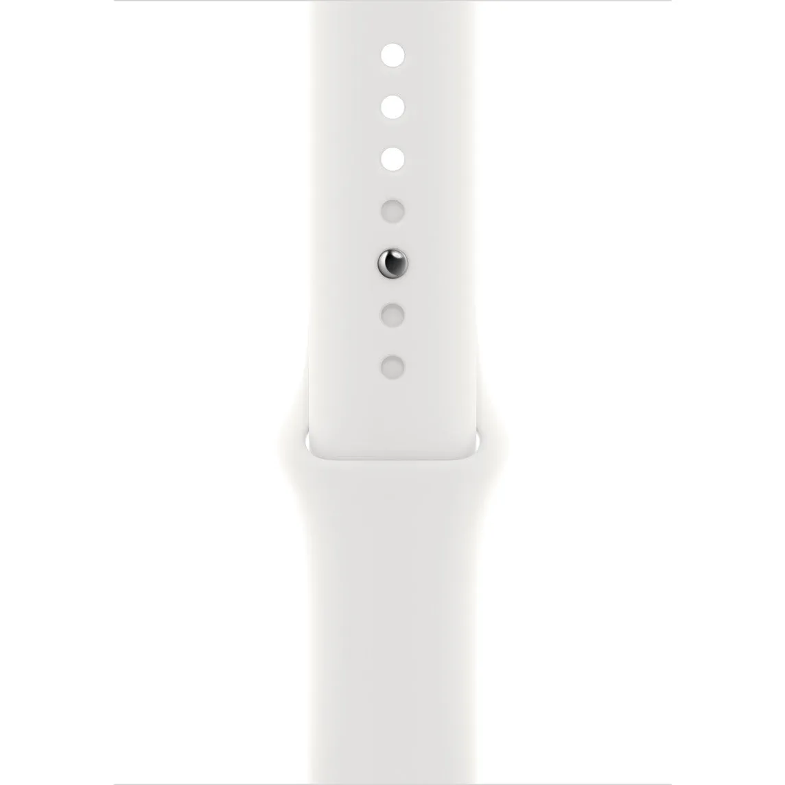 Apple Watch Series 8 GPS, 45mm Silver Aluminium Case with S/M White Sport Band ( Refurbished Grade - C )