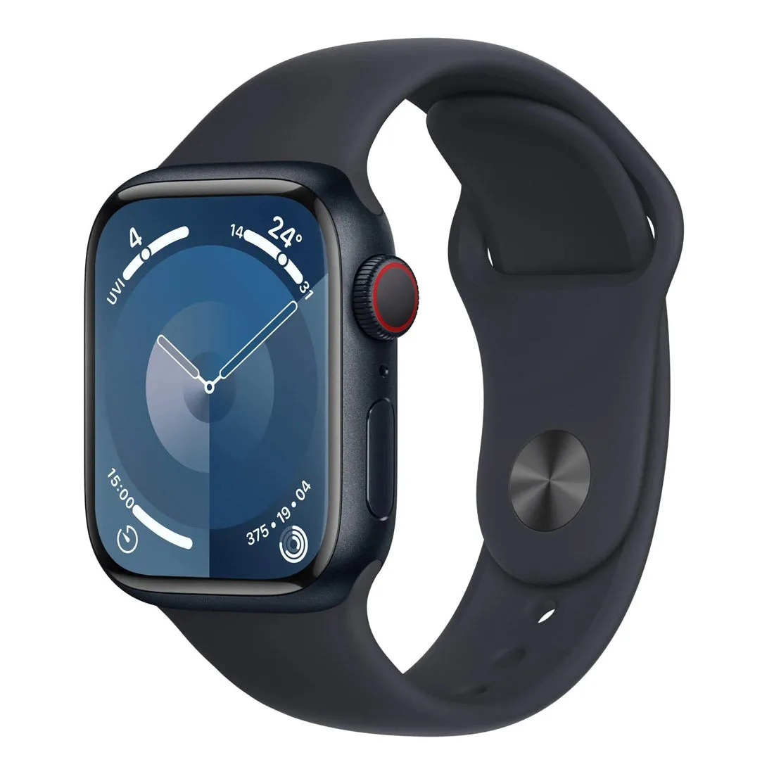 Apple Watch Series 9 41mm GPS   Cellular Midnight Aluminium Case w/ Midnight Sport Band - Excellent - Refurbished (AU Version)