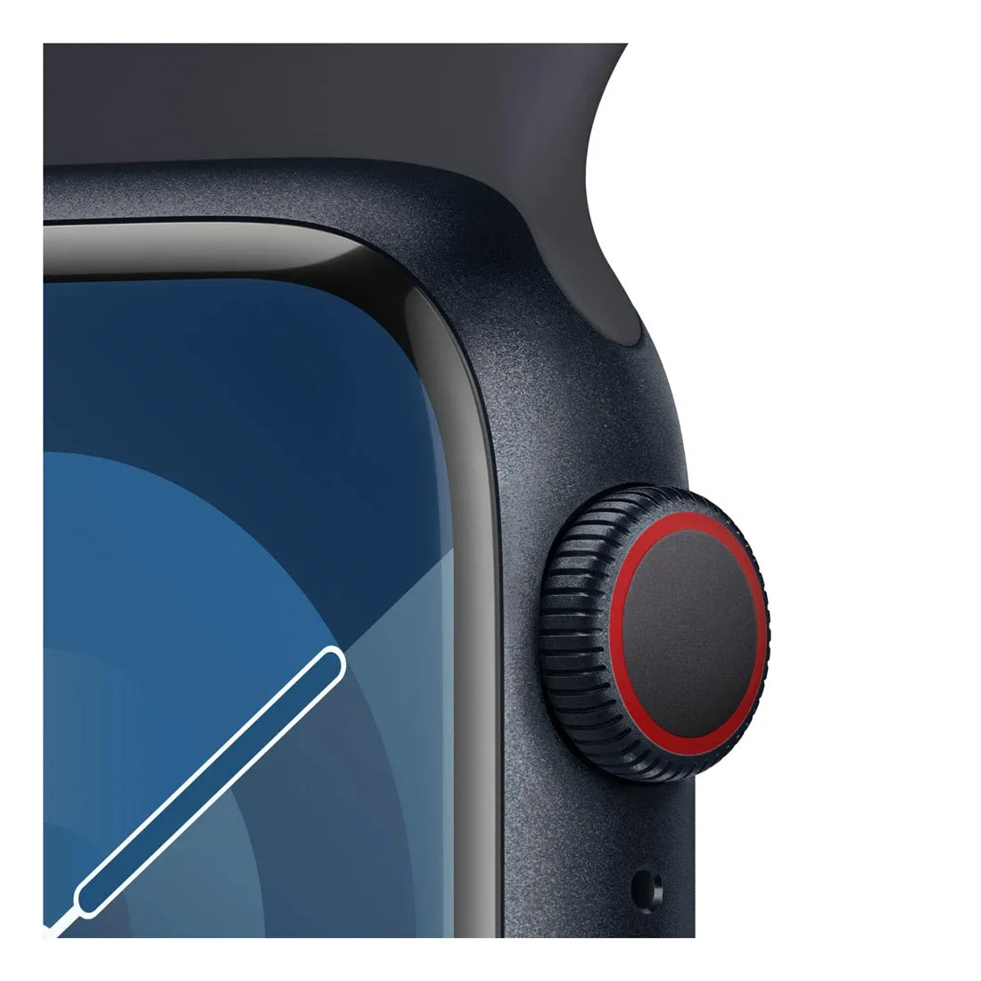 Apple Watch Series 9 41mm GPS   Cellular Midnight Aluminium Case w/ Midnight Sport Band - Excellent - Refurbished (AU Version)