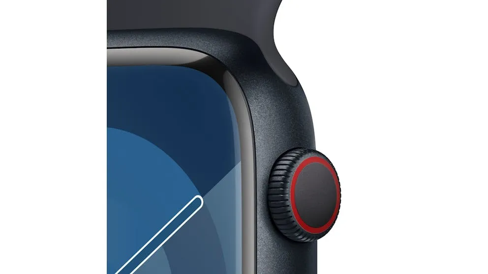 Apple Watch Series 9 45mm (GPS   Cellular) Midnight Aluminium Case with Midnight Sport Band (S/M)