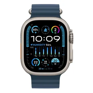 Apple Watch Ultra 2 49mm Titanium Case GPS   Cellular Blue Ocean Band - Open Never Used (AU Version)