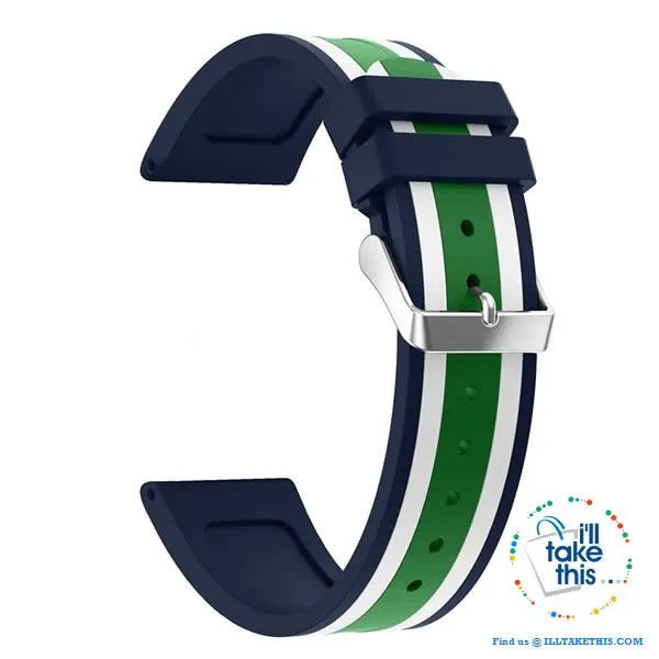 Apple Watchband, Colorful Silicone wrist strap suit Apple Series 4 down 38mm & 42mm