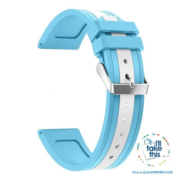 Apple Watchband, Colorful Silicone wrist strap suit Apple Series 4 down 38mm & 42mm