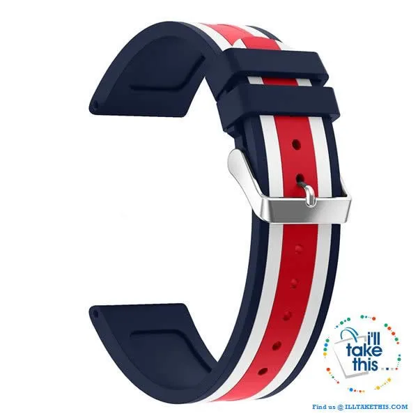 Apple Watchband, Colorful Silicone wrist strap suit Apple Series 4 down 38mm & 42mm