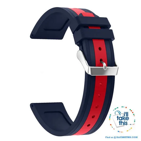 Apple Watchband, Colorful Silicone wrist strap suit Apple Series 4 down 38mm & 42mm