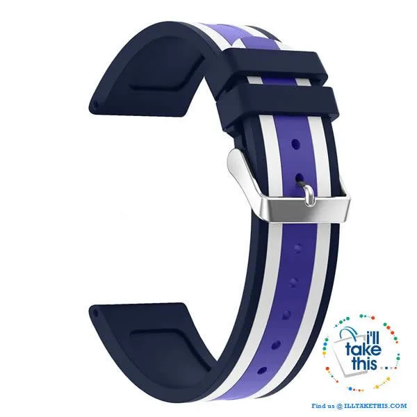 Apple Watchband, Colorful Silicone wrist strap suit Apple Series 4 down 38mm & 42mm