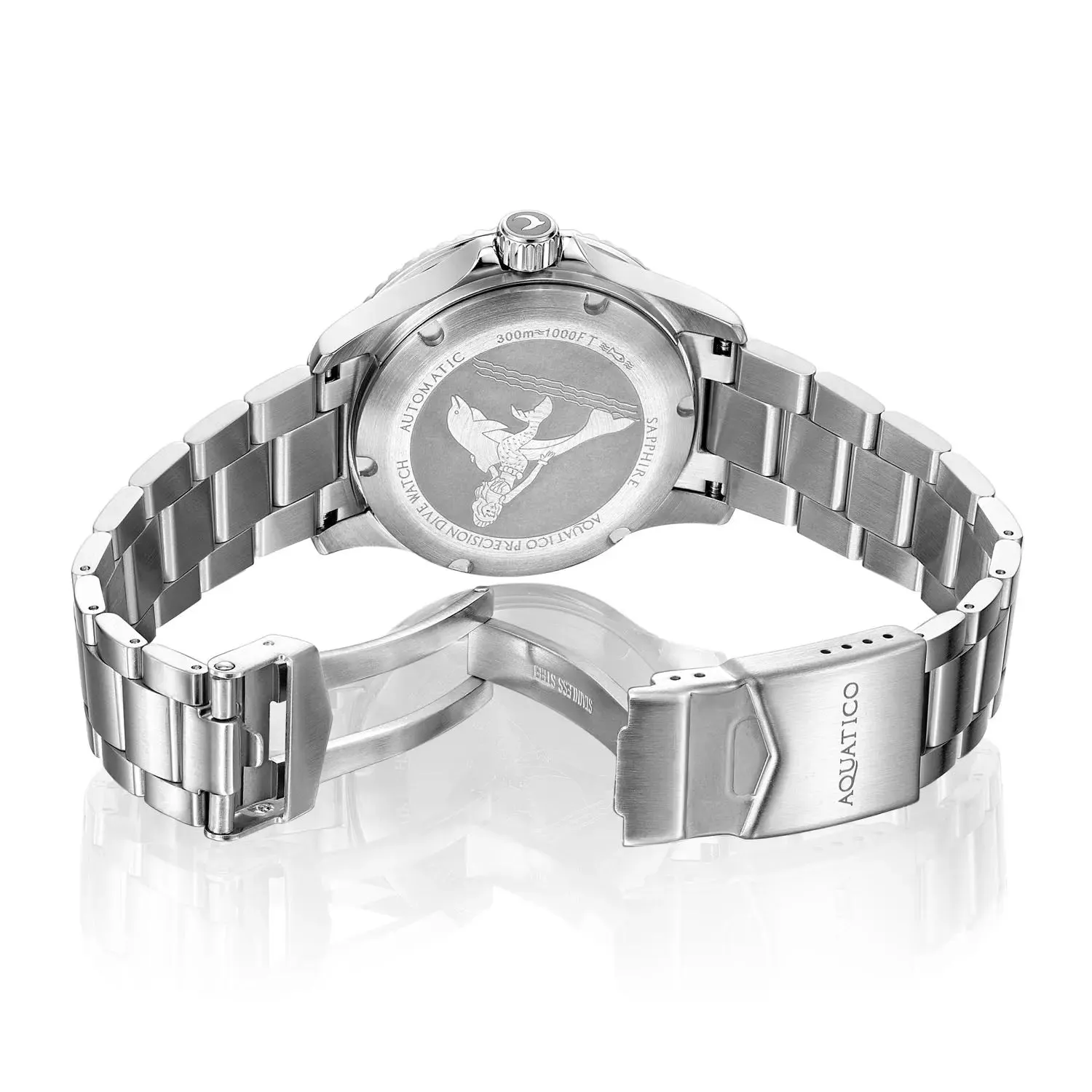 Aquatico Dolphin 38mm Dive Watch Cream Dial (NH35)