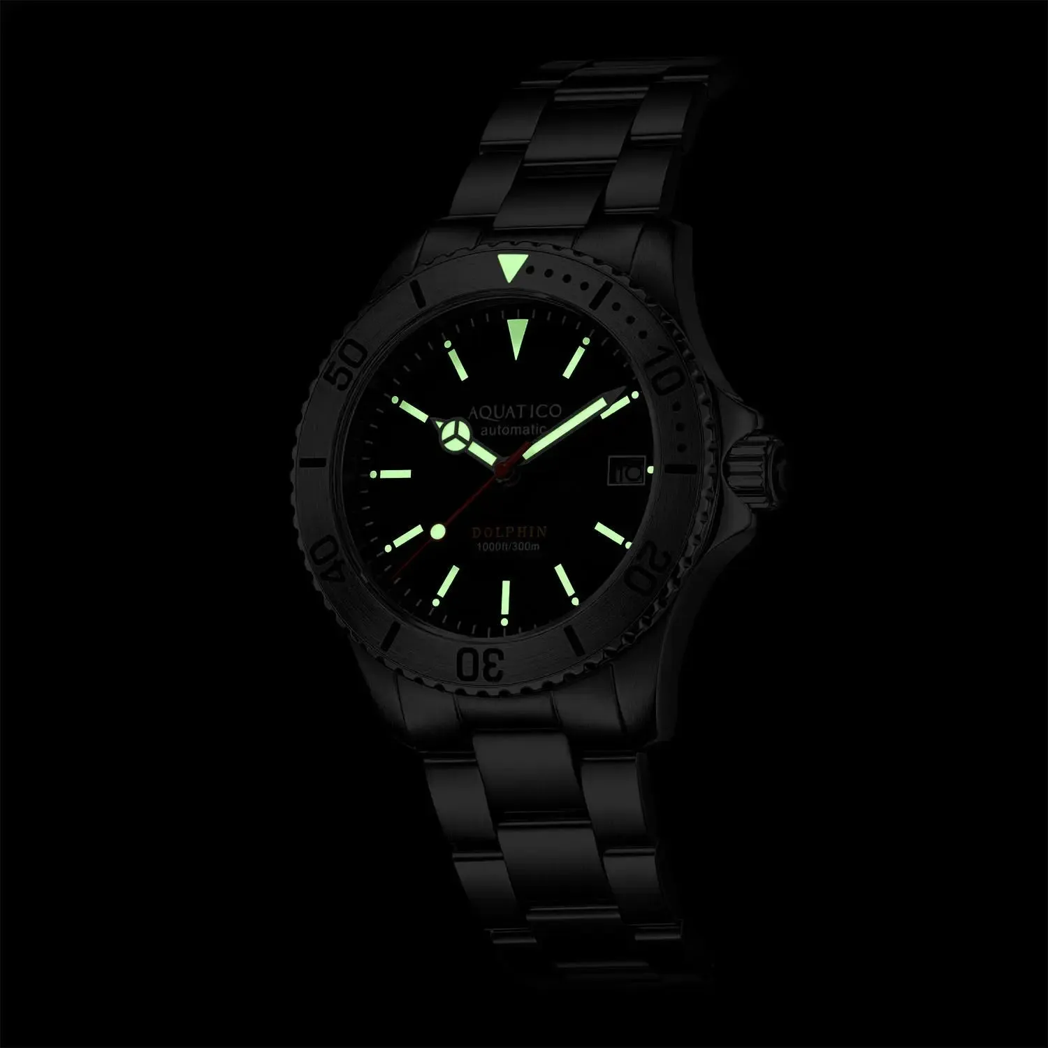 Aquatico Dolphin 38mm Dive Watch Cream Dial (NH35)