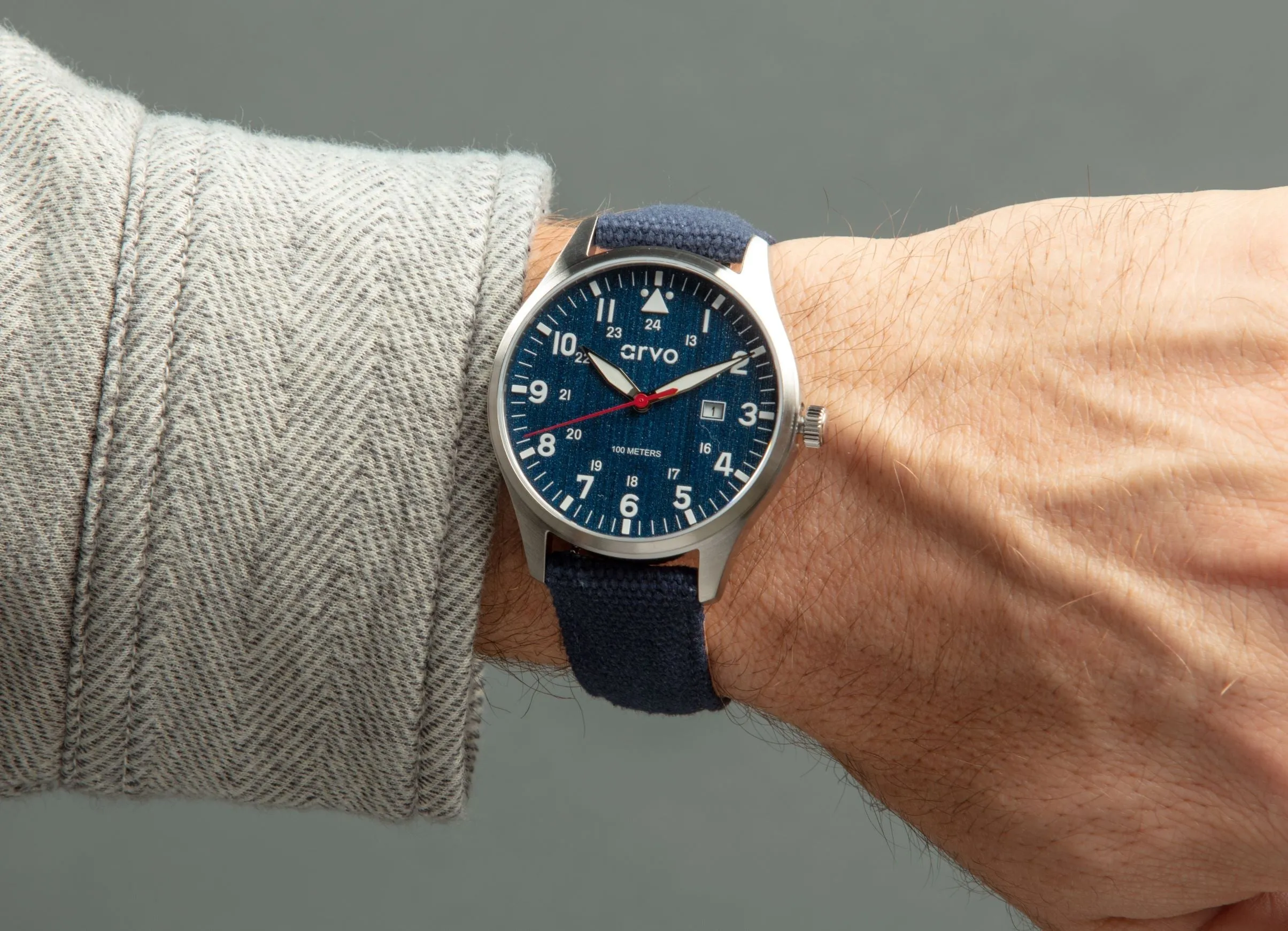 Arvo Rove Field Watch - Jeans Blue