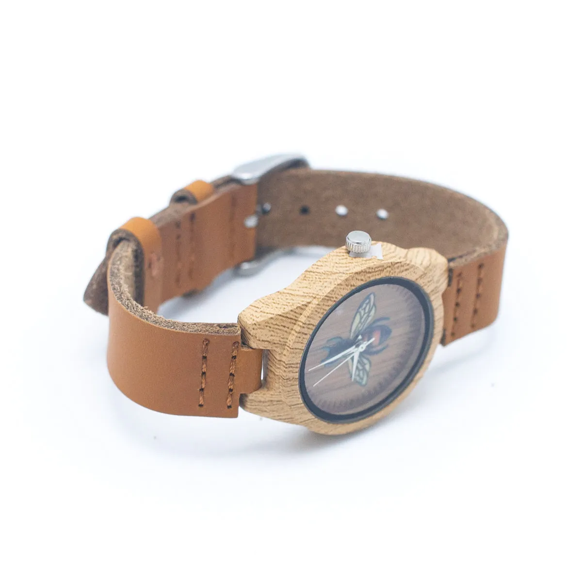 Bee Vintage ladies watch Leather Strap Quartz Watch WA-277-B