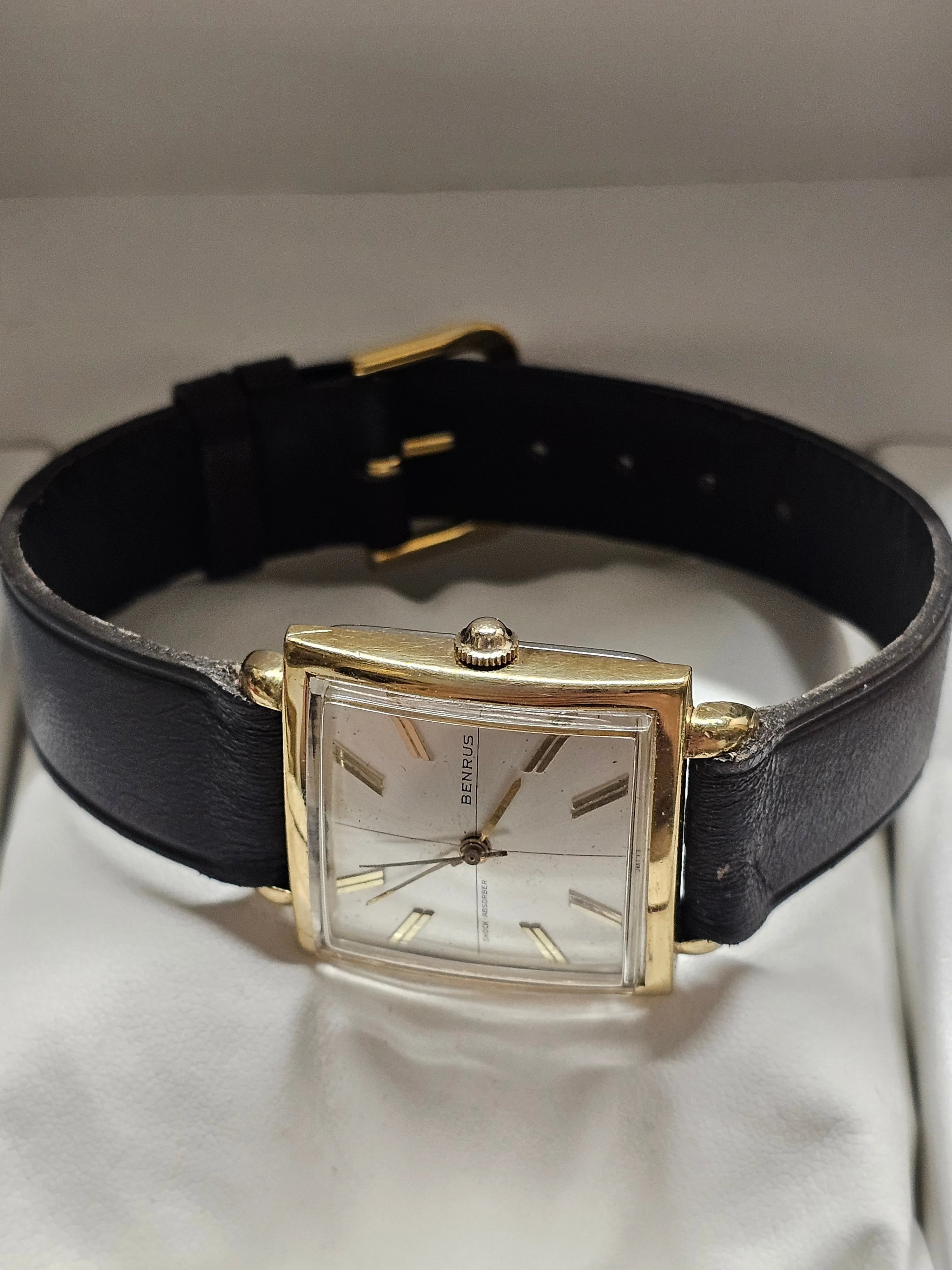 BENRUS Unique Beautiful Vintage Men's Watch from 1950s Gold EP - $6K APR w/ COA!